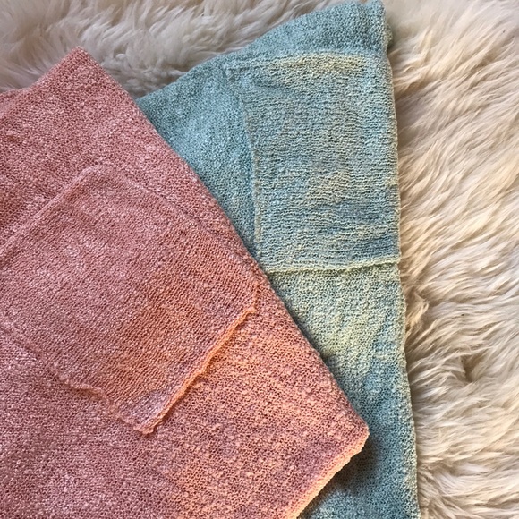 high low hem mint short quarter sleeve pullover - Picture 7 of 8